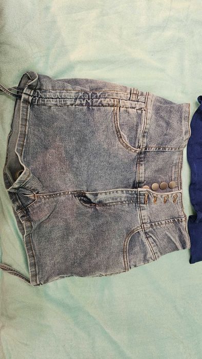 Къси дънки висока талия