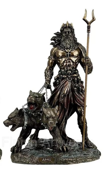 Statuete mitologie greaca Zeus Hera Hades si Cerber modele foarte rare