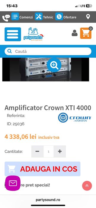 Vand Urgent Crown XTI 4000
