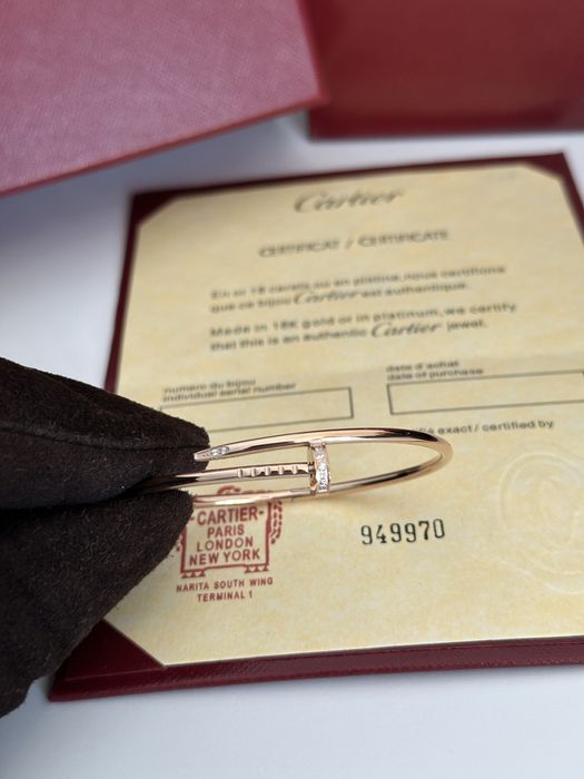 Brățară Cartier Juste un Clou 16 Slim Rose Gold 750 Diamond cu Cutie