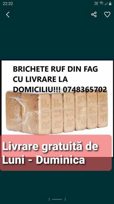 Brichete RUF cu livrare la domiciliu!!!