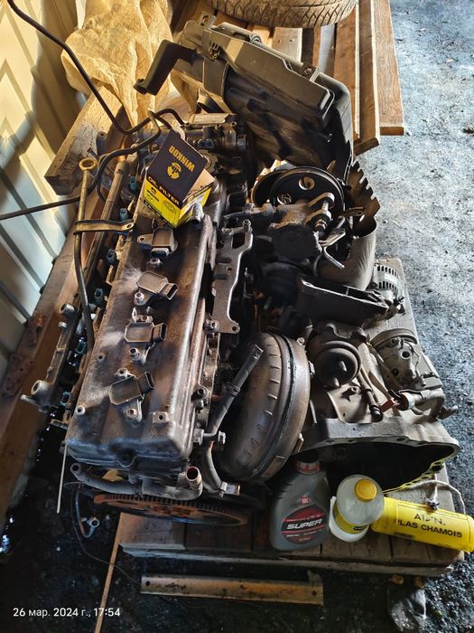 Продаётся двигатель,коробка передачи Марк 2