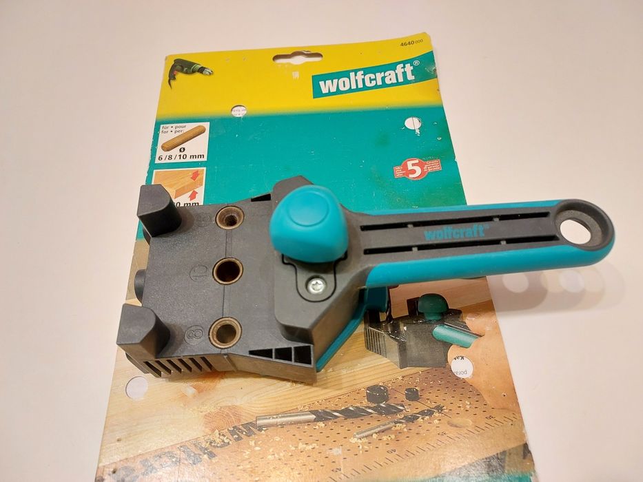 Dispozitiv de dibluire Wolfcraft, 6-10 mm. Aproape nou. Plus cepuri.