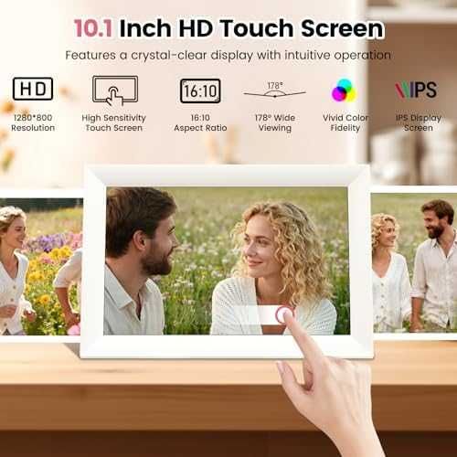 Нова 10.1" WiFi дигитална фоторамка IPS тъчскрийн 32GB Frameo снимки