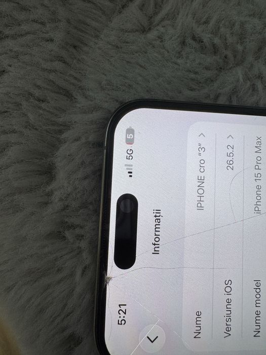 iPhone 15 Pro Max 256GB (Folie spartă)