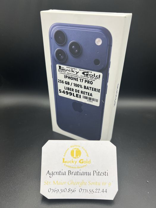 IPHONE 17 Pro 256GB 100%Baterie Liber de retea cod produs 23554