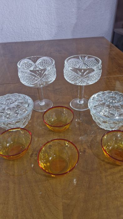 Для варенья хрустальные и стекляные  посуды