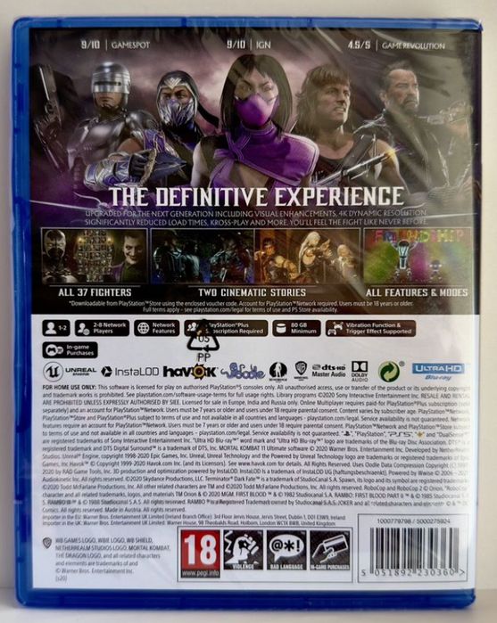 PS5 Mortal Kombat 11 Ultimate (Запечатанные)