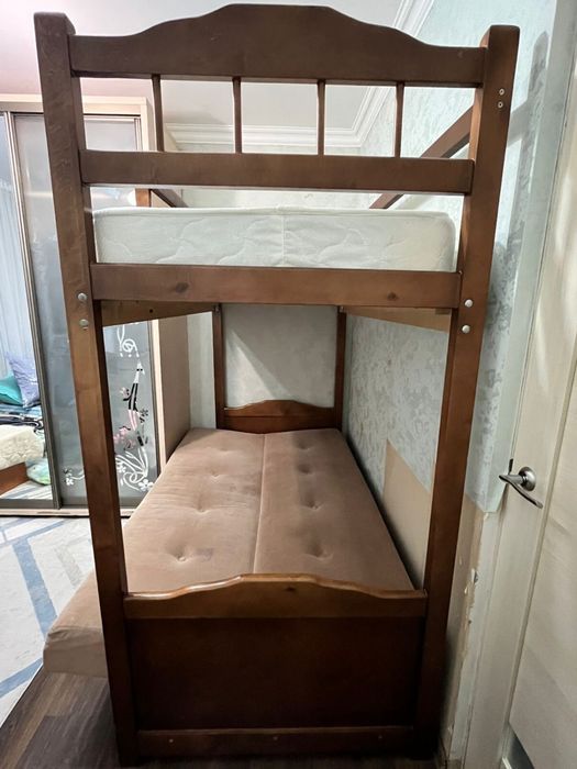 Шкаф еки этаж детский крават