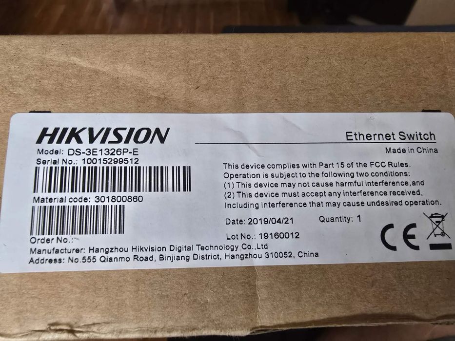 Суич Hikvision Poe