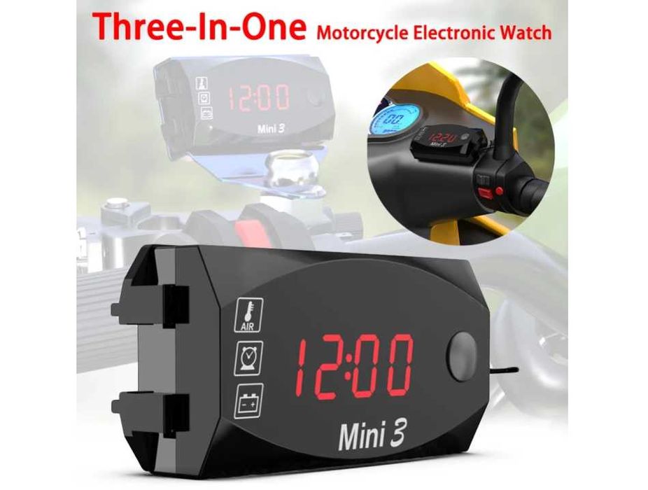 Цифров термометър, волтметър, часовник