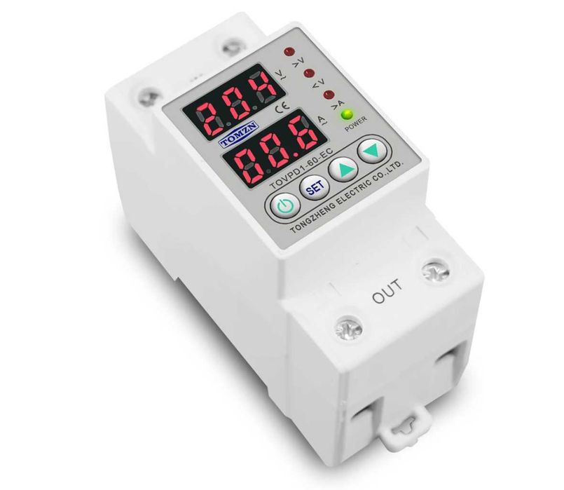 TOMZN 63A Защитно устройство за пренапрежение, цифрово реле за защита