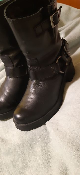 Cizme biker negre