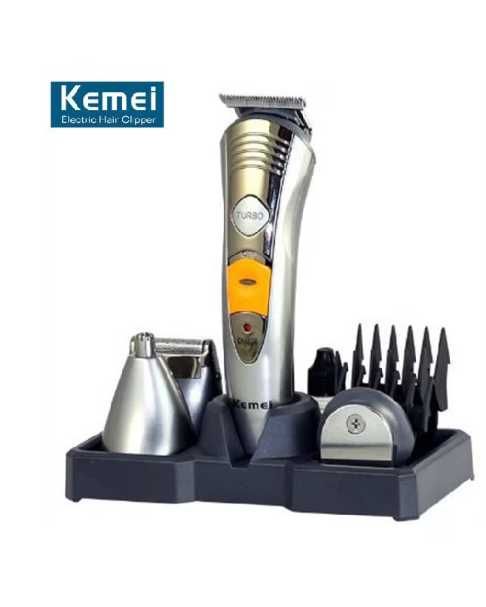 Комплект Безжична Машинка за подстригване Kemei  + 7в1