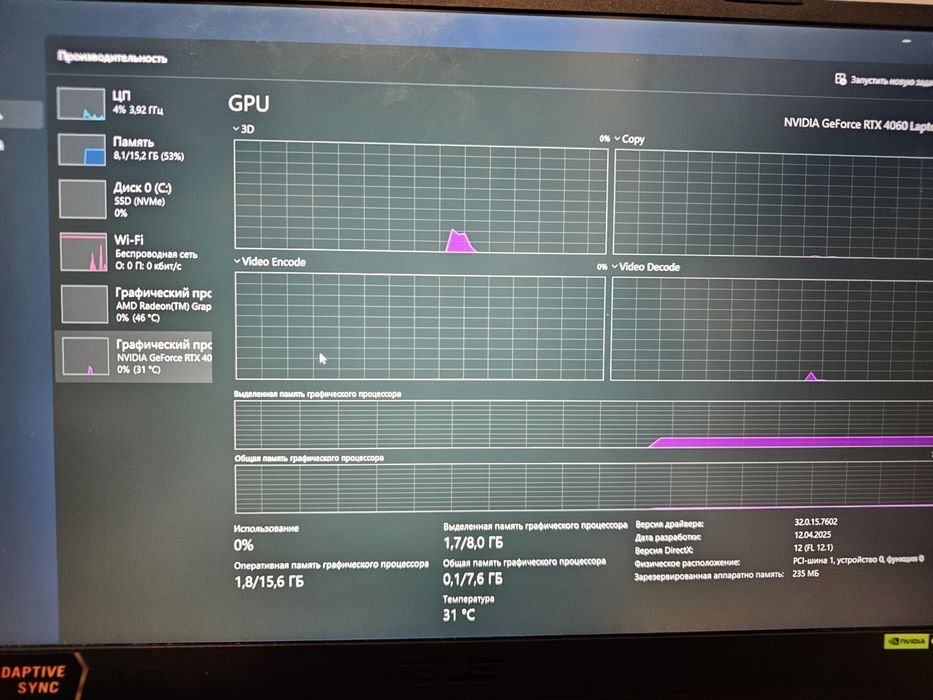 Игровой ноутбук asus