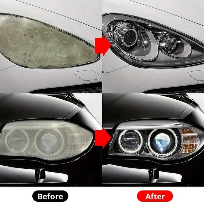 Kit de Reparare zgarieturi auto moto tabla 60ml. Crema de reparat faruri auto vesela 100ml pentru prevenirea oxidării,