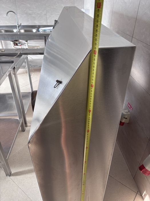 Hotă profesională inox pentru cuptor pizza 150×130 cm – stare foarte bună