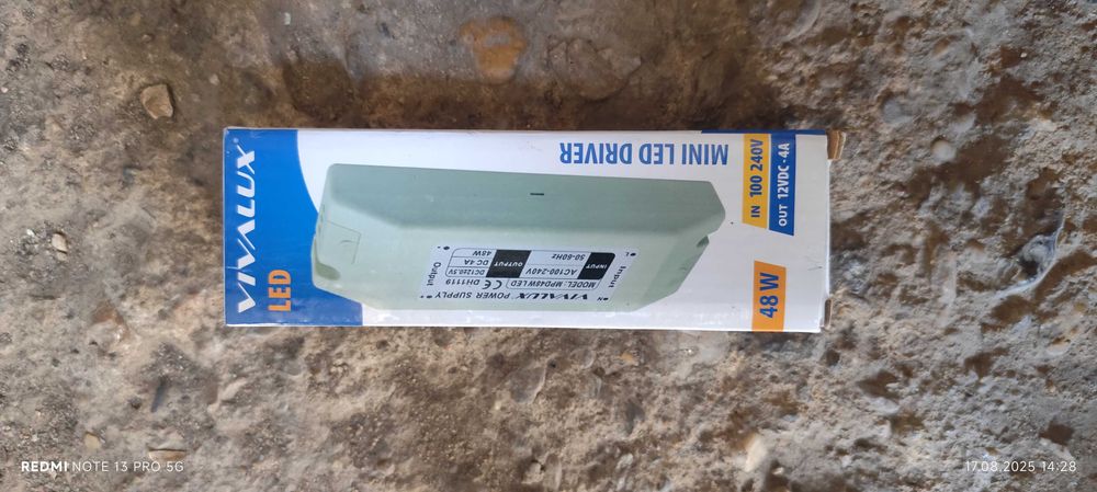 Vivalux led 48w mini led driver 240v>12vdc