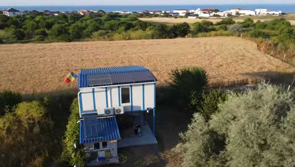 vama veche 250 mp teren casa container curte gradina vama veche