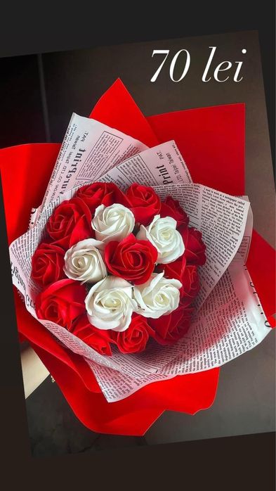 Buchete trandafiri sapun