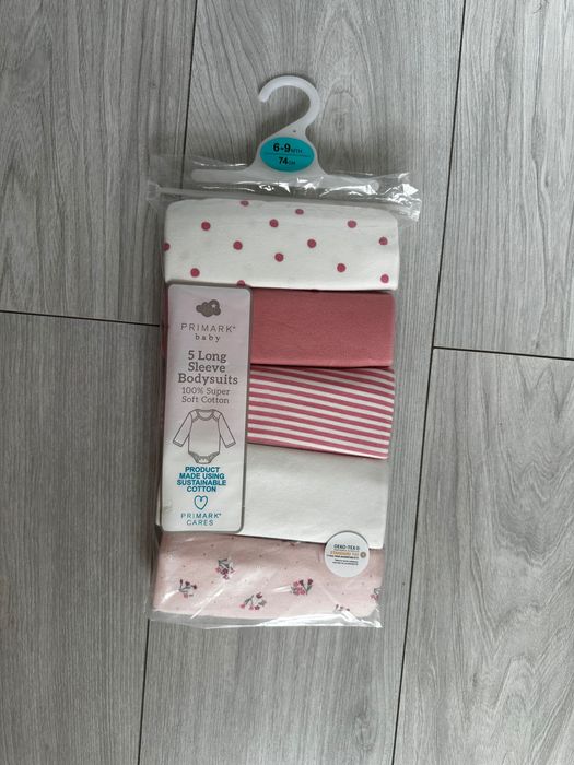 Боди с дълъг ръкав 6-9м