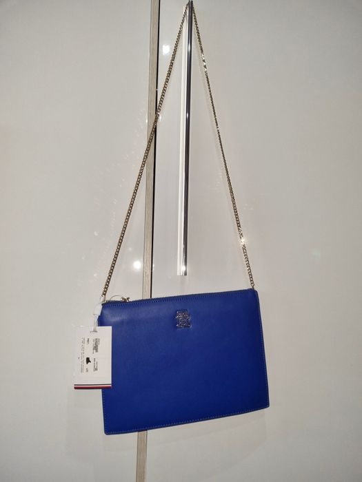 Geantă de umăr Tommy Hilfiger,  albastru, originală.