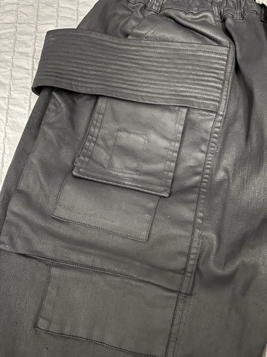 Rick Owens DRKSHDW Waxed Creatch Cargo Black