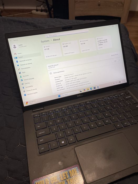 Laptop Dell Latitude 7410 procesor i7  gen 10