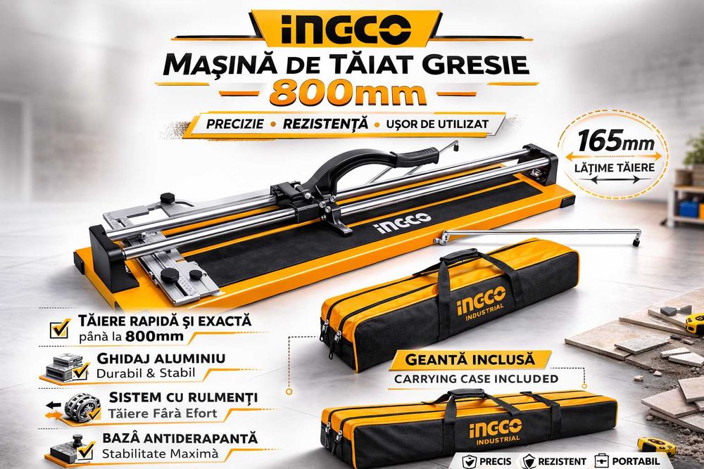 Masina de taiat GRESIE 800MM INGCO – Precizie Profesionala
