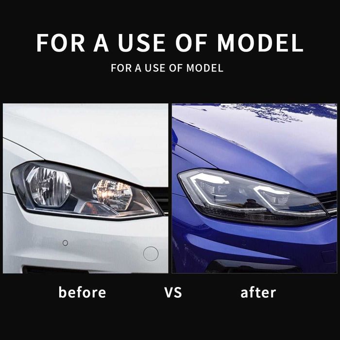 Комплект фарове с динамични мигачи за VW GOLF 7.5 2018 - 2021