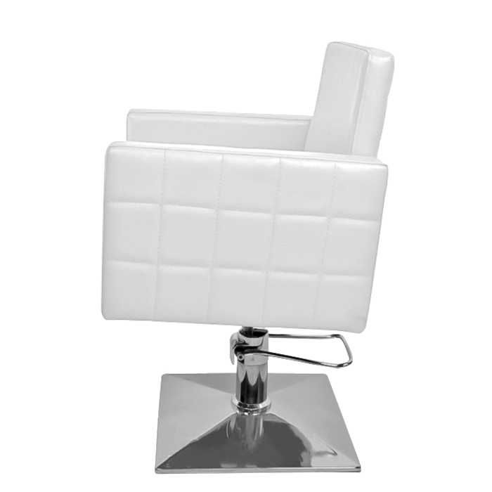 Професионален фризьорски стол PA08F0 - бял/оранжев/червен/черно-червен