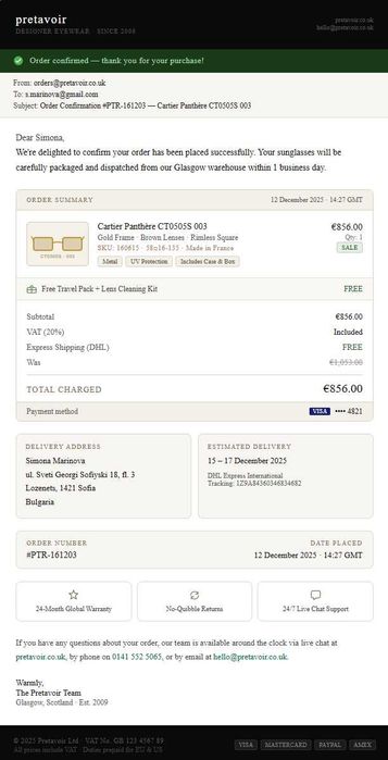 Cartier unisex слънчеви очила