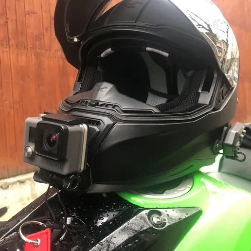 Chin mount/Montura camera GoPro pentru HJC, Nexx, Scorpion, AGV