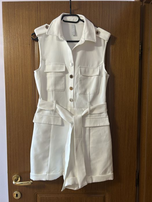 Дамски бял гащеризон