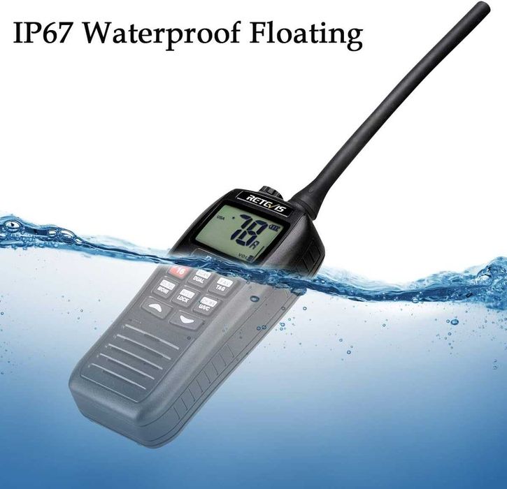 Retevis RA26 Ръчно VHF морско радио, IP67 водоустойчиво уоки токи