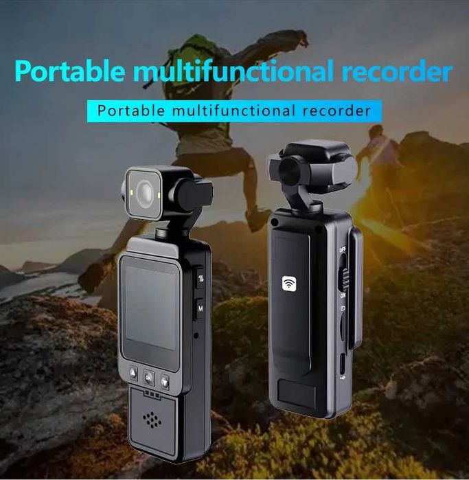 Спортна Камера за Външни Спортове DV01 Мини HD 1080p WiFi Джобна Рекордер Записване с Цикъл Клипс Задна Камера за Велосипеди