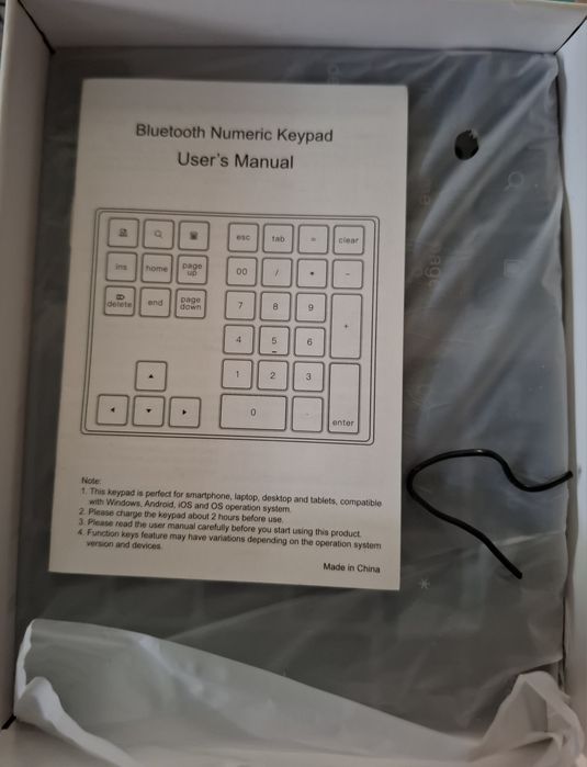 Bluetooth klaviatura raqamli клавиатура цифровая