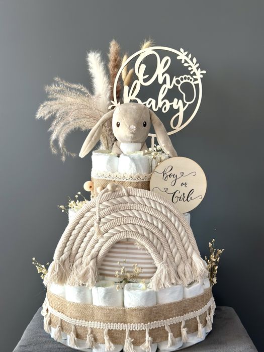 Торти от памперси и бебешки кошници