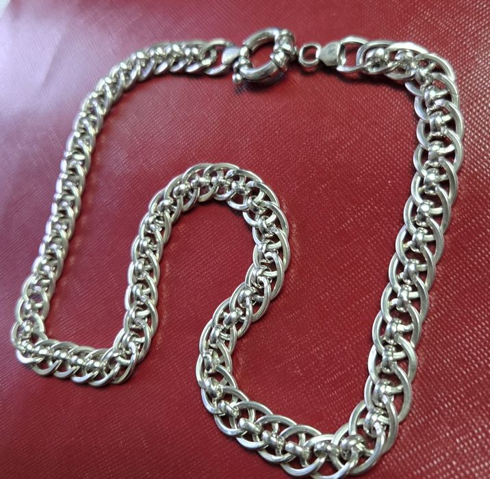 Сребърен синджир 68.68гр /52см