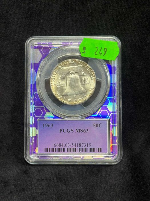 50 cenți 1963 PCGS MS63 gradată