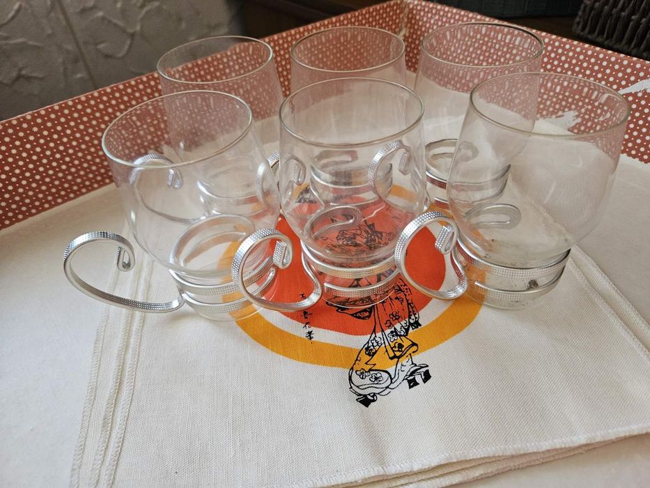 Комплект чаши за чай, руски.