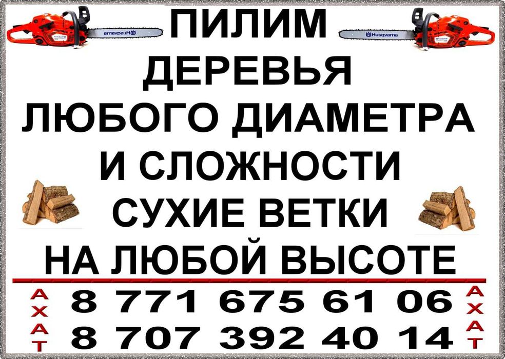 Пилим Деревья. Спилить. ЛЮБОЙ СЛОЖНОСТИ. Обрезаем. Ветки.