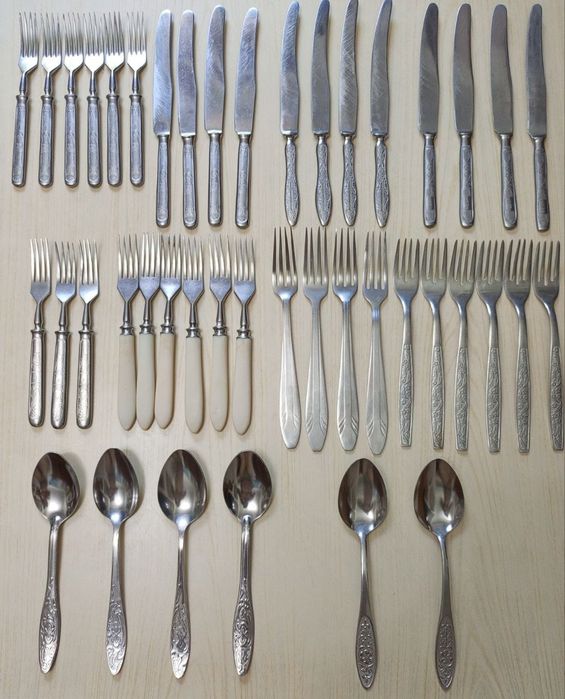 Вилки, ложки, ножи из нержавейки