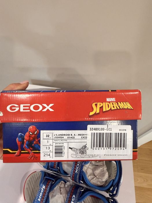 GEOX Нови сандали за момче със спайдърмен 32 номер