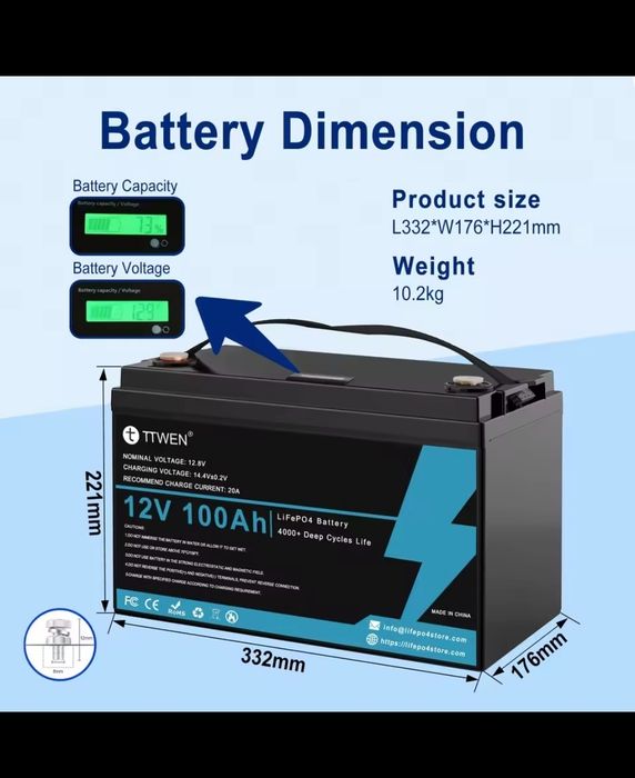 Baterie  LifePo4  12V  100Ah