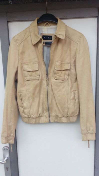 '' Massimo Dutti''оригинално дамско кожено яке М размер