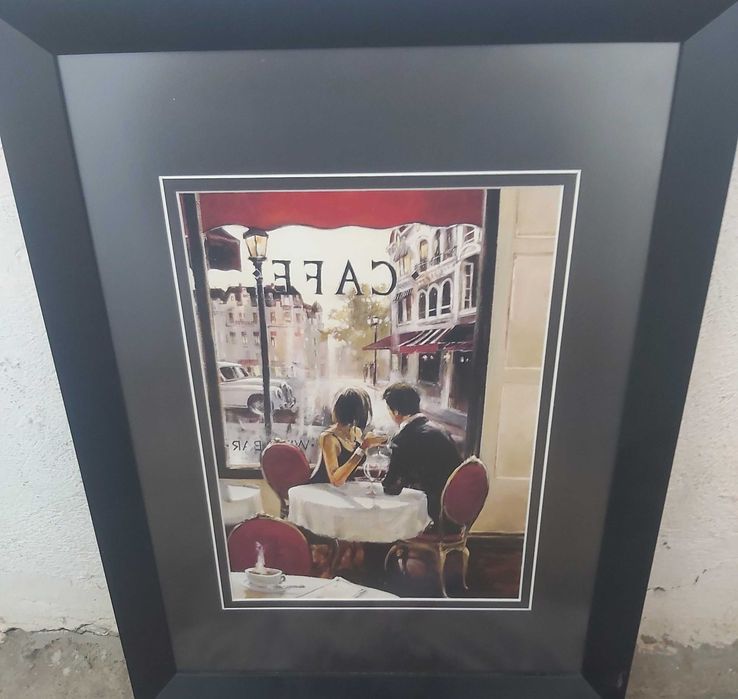 Tablou vintage reproducere moderna "After Hours" de Brent Heighton.