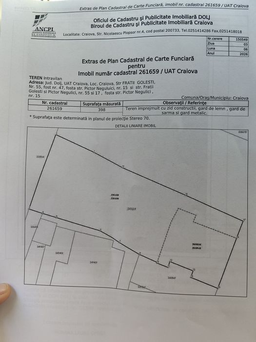 Teren Craiova 398 mp