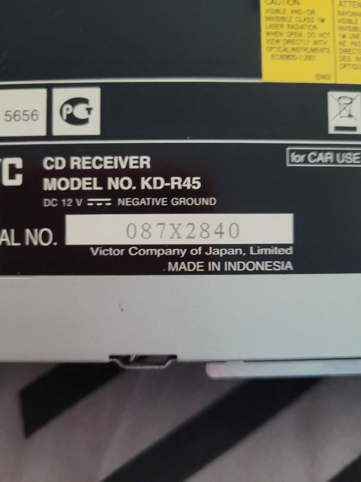 Radio cd jvc kd rd45