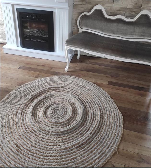 Covor din iută rotund